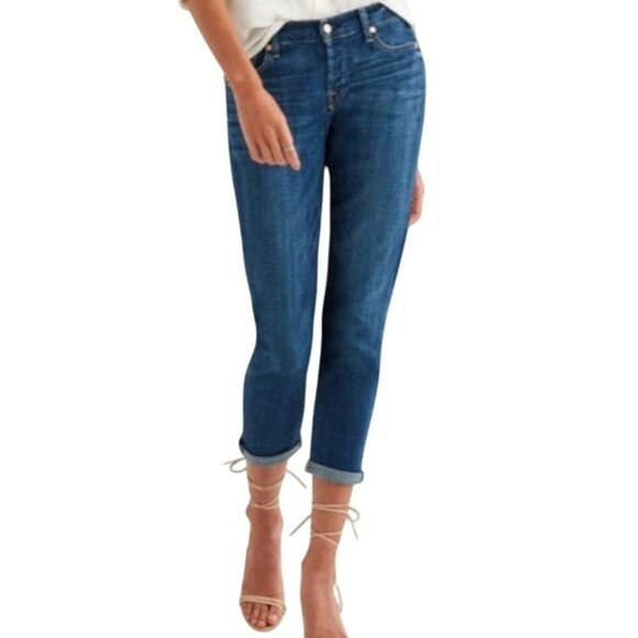 7 For All Mankind Josefina Skinny Boyfriend Jean Womans 25 - Picture 2 of 14